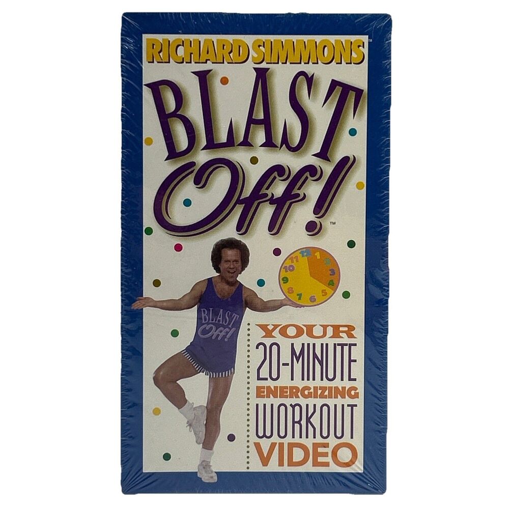 Richard Simmons Blast Off - 20‎ minute workout video - VHS - New 018713798206